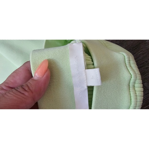 Jonathan Simkhai Jolene Faux‎ Wrap Knit Skirt in Pear Size Medium - Picture 9 of 10